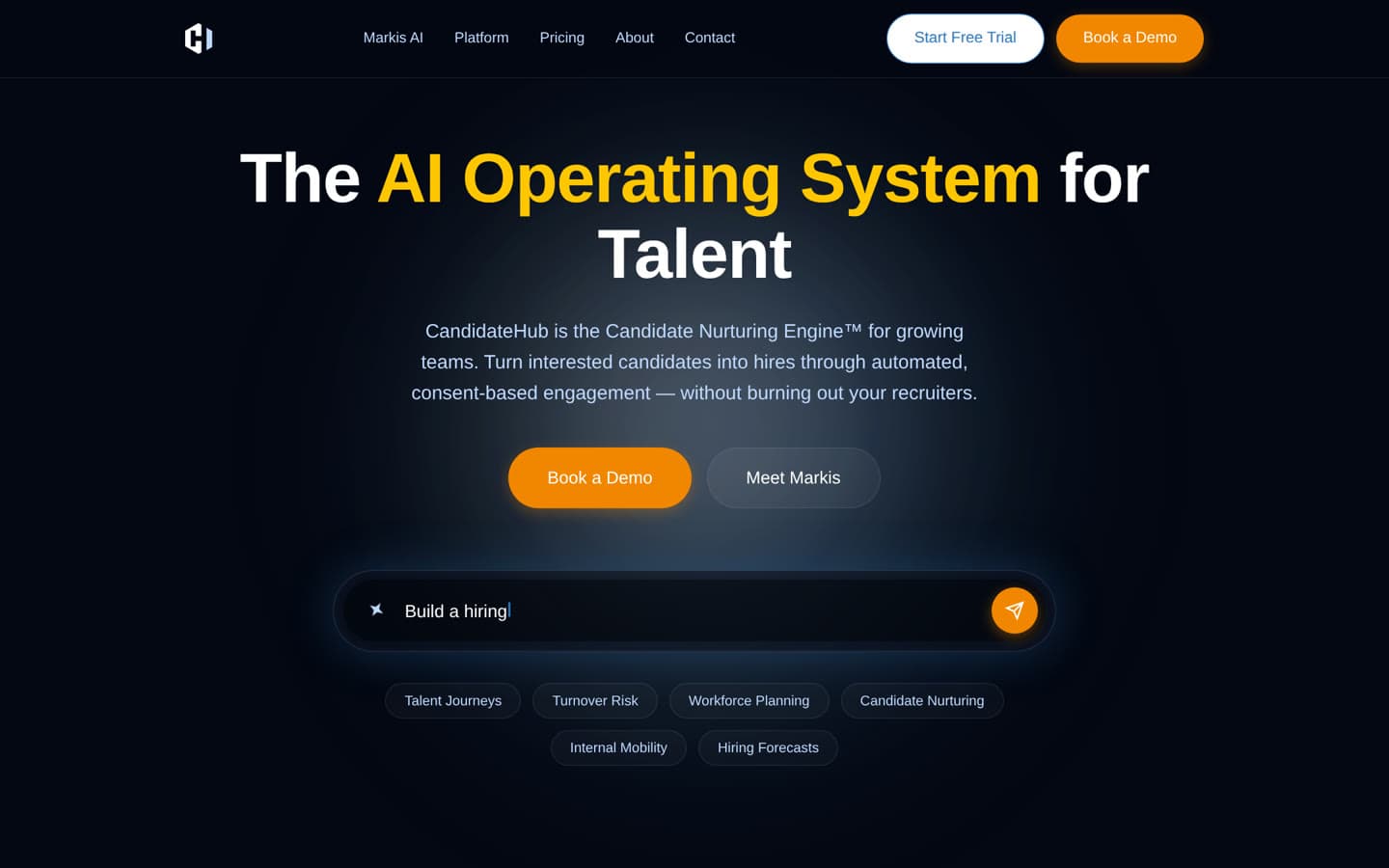CandidateHub homepage