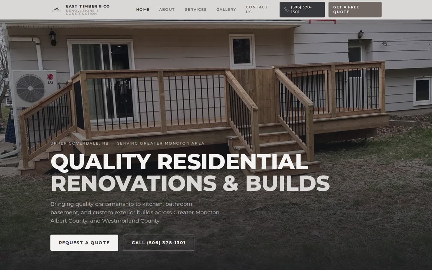 East Timber & Co. homepage